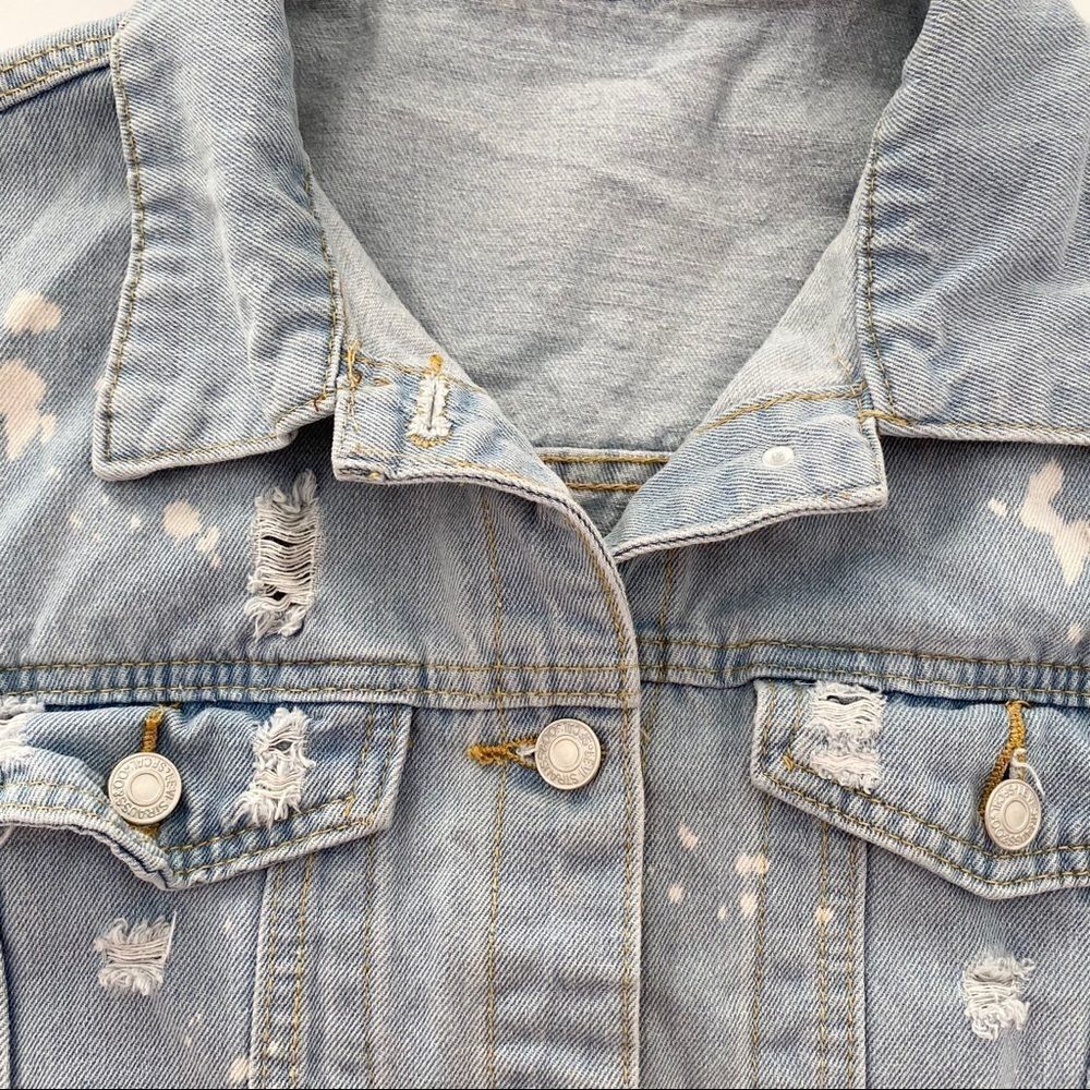Levi’s Vintage Distressed Dad Trucker Jacket S/M - Picture 11 of 11
